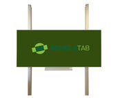 Jednodeska 250 x 120 cm na pylonech - zelená