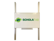 Jednodeska 200 x 120 cm na pylonech - bílá