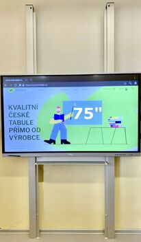 SCHOLATAB - pylonový posuv pro displej 75"